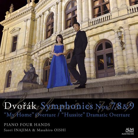 Antonin Dvorak (1841-1904): Symphonien Nr.7-9 für Klavier 4-händig, 2 CDs