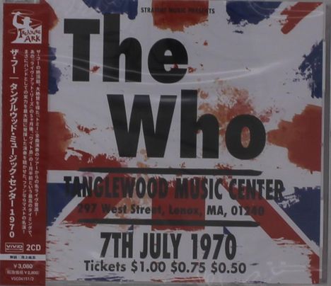 The Who: Tanglewood Music Center 1970, 2 CDs