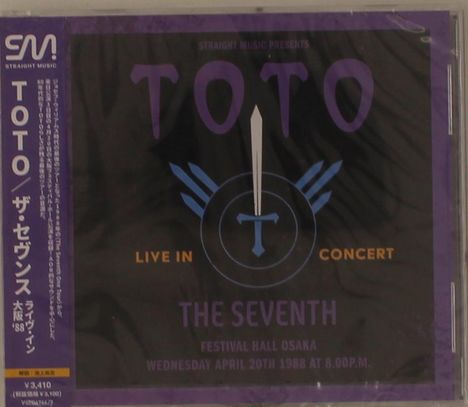 Toto: The Seventh: Live In Osaka '88, 2 CDs