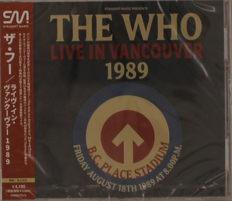 The Who: Live In Vancouver 1989, 3 CDs