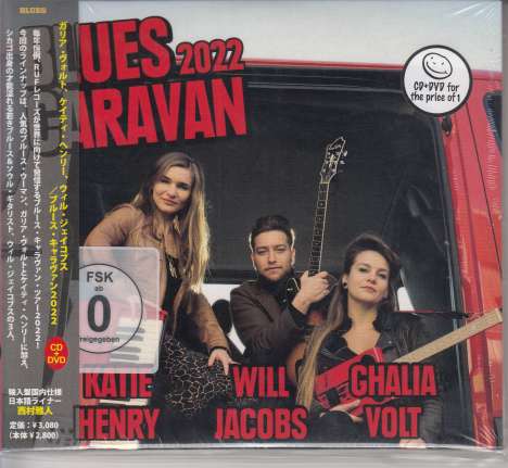 Katie Henry, Will Jacobs &amp; Ghalia Volt: Blues Caravan 2022 (Triplesleeve), 1 CD und 1 DVD