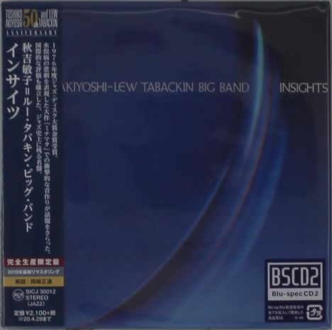 Toshiko Akiyoshi (geb. 1929): Insights (Digisleeve) (Blu-Spec CD2), CD