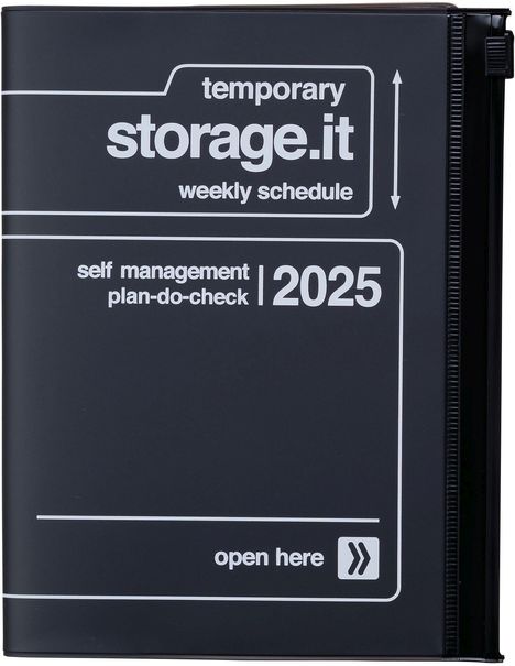 MARK'S 2024/2025 Taschenkalendar A6 vertikal, Storage it // Black, Buch