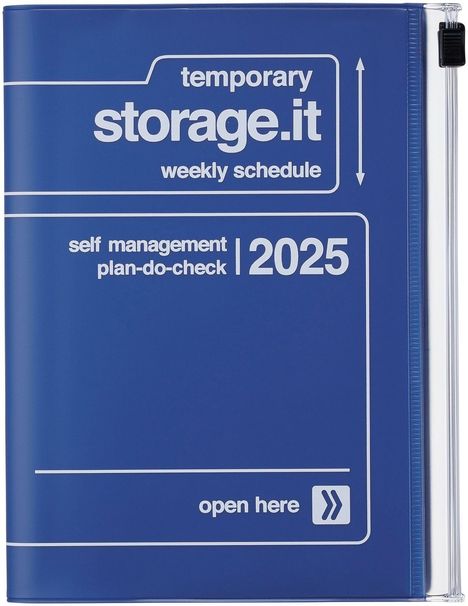MARK'S 2024/2025 Taschenkalender A6 vertikal, Storage it // Navy, Buch