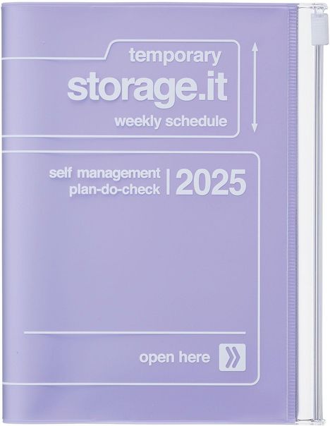 MARK'S 2024/2025 Taschenkalender A6 vertikal, Storage it // Purple, Buch