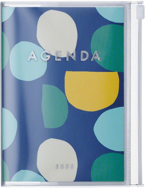 MARK'S 2024/2025 Taschenkalender A6 vertikal, Dots // Navy, Buch