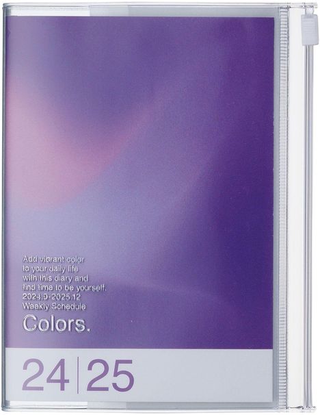 MARK'S 2024/2025 Taschenkalender A6 vertikal, Gradient // Purple, Buch