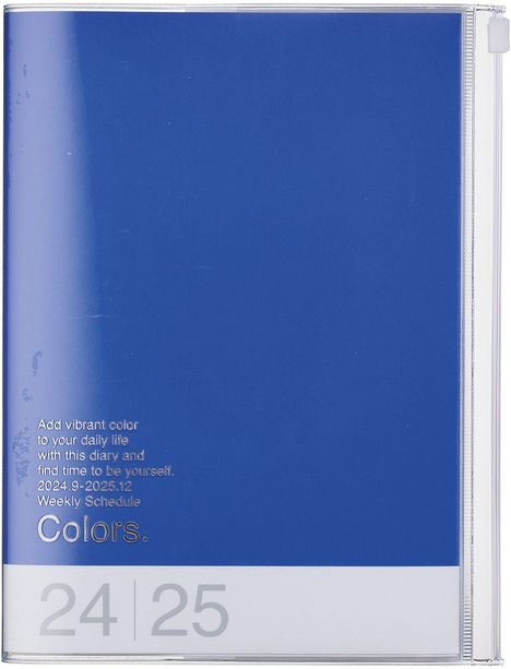 MARK'S 2024/2025 Taschenkalender A5 vertikal, COLORS // Blue, Buch