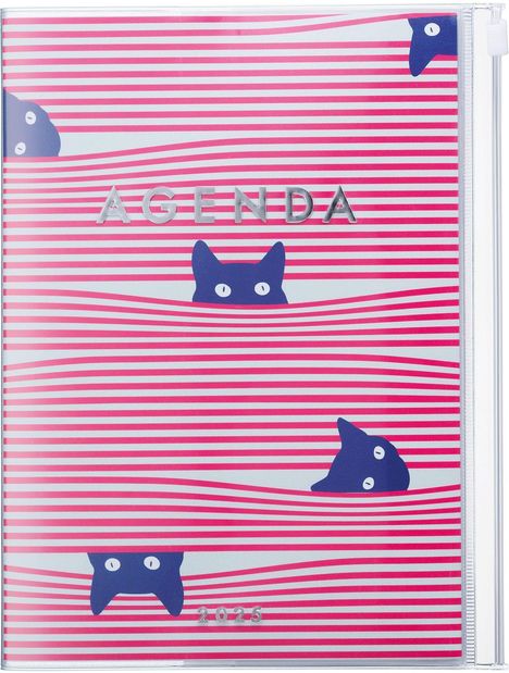 MARK'S 2024/2025 Taschenkalender A5 vertikal, Cats, Pink, Buch
