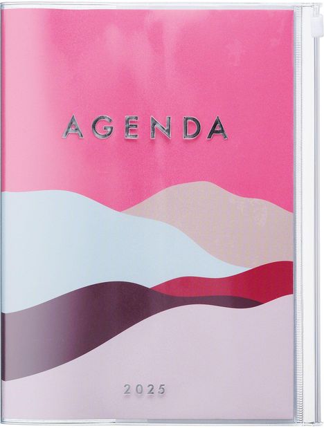 MARK'S 2024/2025 Taschenkalender A5 vertikal, Mountain // Pink, Buch