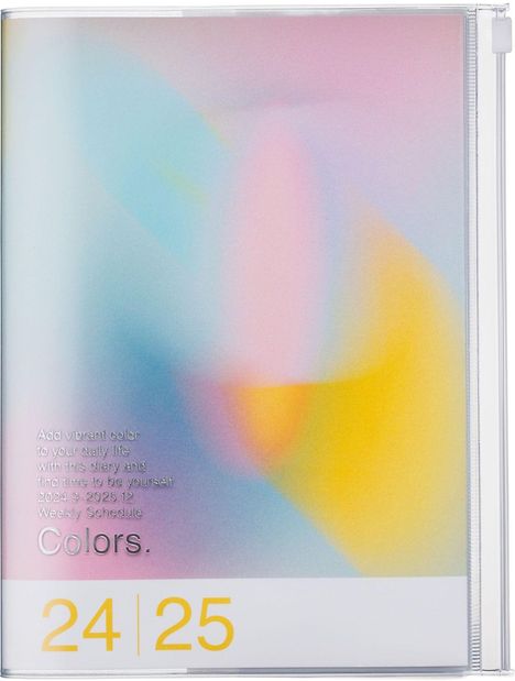 MARK'S 2024/2025 Taschenkalender A5 vertikal, Gradient // Pink, Buch