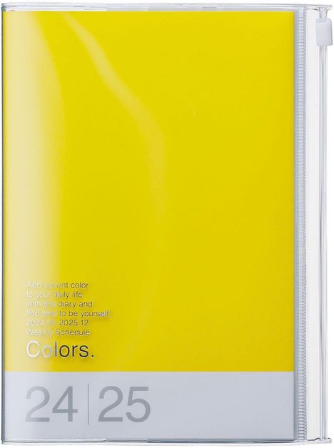 MARK'S 2024/2025 Taschenkalender B6 vertikal, Colors // Yellow, Buch