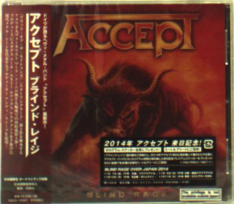 Accept: Blind Rage + Bonus (Regular Edition), CD