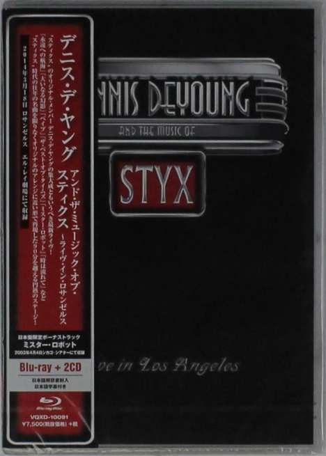 Dennis DeYoung: Dennis De Young And The Music Of Styx: Live In Los Angeles 2014 + Bonus (Blu-ray + 2 CD) (Ltd.Edt.), 1 Blu-ray Disc und 2 CDs