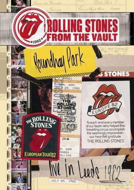 The Rolling Stones: From The Vault: Live in Leeds 1982 (SD Blu-ray + 2 CD + Shirt Gr.L), 1 Blu-ray Disc, 2 CDs und 1 T-Shirt