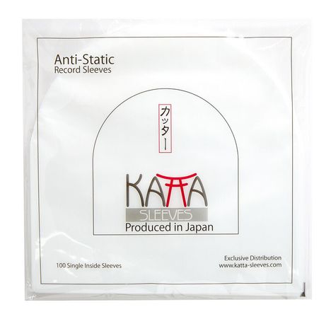 7" Single Vinyl Innenhüllen (KATTA Sleeves) (Anti-Static Record Sleeves) (halbrund) (100 Stück), Zubehör