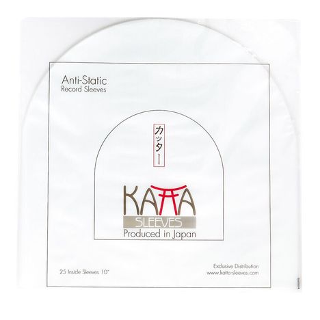 10" Vinyl Innenhüllen (KATTA Sleeves) (Anti-Static Record Sleeves) (halbrund) (25 Stück), Zubehör