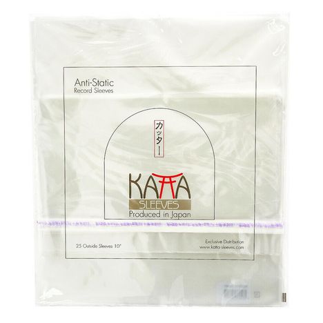 10" Vinyl Außenhüllen (KATTA Sleeves) (Anti-Static Record Sleeves) (mit Klebeverschluss) (25 Stück), Zubehör