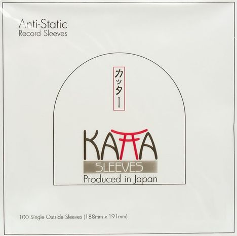 7" Single Vinyl Außenhüllen (KATTA Sleeves) (Anti-Static Record Sleeves) (ohne Klebeverschluss) (100 Stück), Zubehör