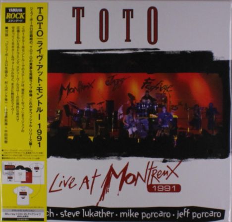 Toto: Live At Montreux 1991 (Reissue) (180g) (Limited-Edition-Box-Set), 2 LPs, 1 CD, 1 Blu-ray Disc und 1 T-Shirt