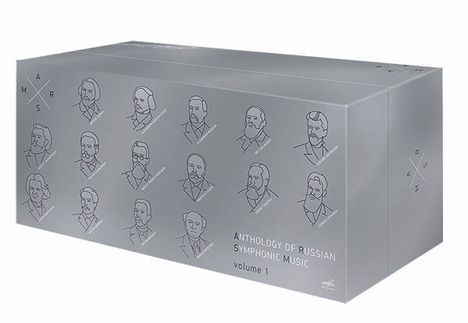 Anthology Of Russian Symphonic Music Vol. 1 (Sonderpreis wegen z.T.stark beschädigter Box), 56 CDs