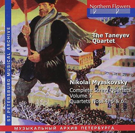 Nikolai Miaskowsky (1881-1950): Streichquartette Vol.2, CD