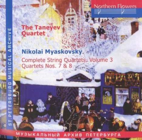 Nikolai Miaskowsky (1881-1950): Streichquartette Vol.3, CD