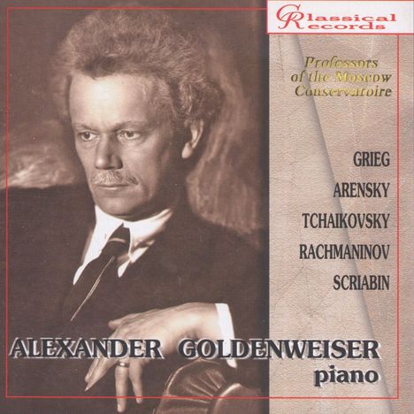 Alexander Goldenweiser,Klavier, CD