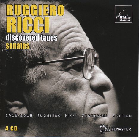Ruggiero Ricci - Discovered Tapes "Sonatas", 4 CDs