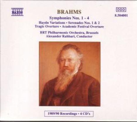 Johannes Brahms (1833-1897): Symphonien Nr.1-4, 4 CDs