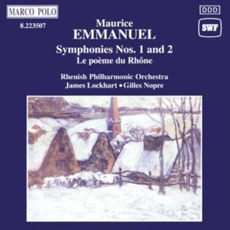 Maurice Emmanuel (1862-1938): Symphonien Nr.1 &amp; 2, CD