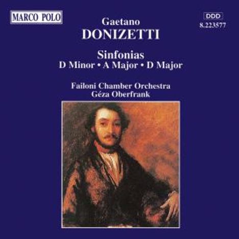 Gaetano Donizetti (1797-1848): 3 Sinfonias nach Streichquartetten, CD
