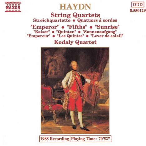 Joseph Haydn (1732-1809): Streichquartette Nr.76-78 (op.76 Nr.2-4), CD