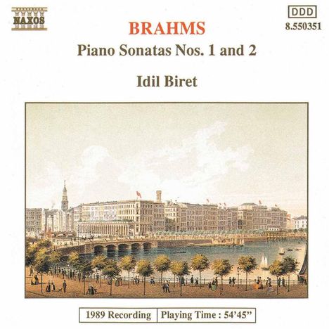Johannes Brahms (1833-1897): Klaviersonaten Nr.1 &amp; 2, CD