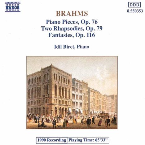 Johannes Brahms (1833-1897): Klavierstücke opp.76,79,116, CD