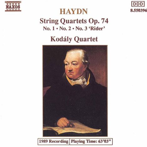 Joseph Haydn (1732-1809): Streichquartette Nr.72-74 (op.74 Nr.1-3), CD