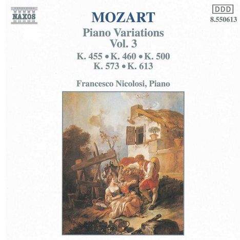 Wolfgang Amadeus Mozart (1756-1791): Variationen f.Klavier Vol.3, CD