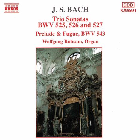 Johann Sebastian Bach (1685-1750): Triosonaten BWV 525-527, CD