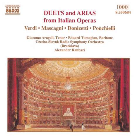 Giacomo Aragall singt Arien &amp; Duette, CD