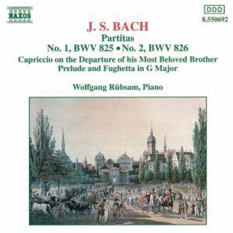 Johann Sebastian Bach (1685-1750): Partiten BWV 825 &amp; 826, CD