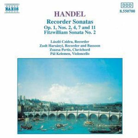 Georg Friedrich Händel (1685-1759): Sonaten für Blockflöte &amp; Bc, CD