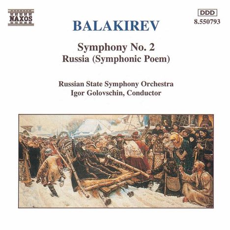 Mily Balakireff (1837-1910): Symphonie Nr.2, CD