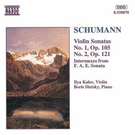 Robert Schumann (1810-1856): Sonaten für Violine &amp; Klavier Nr.1 &amp; 2, CD