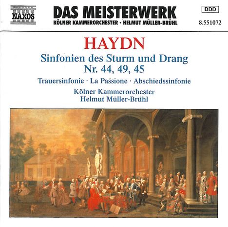 Joseph Haydn (1732-1809): Symphonien Nr.44,45,49, CD