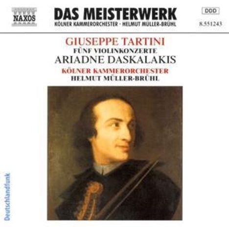 Giuseppe Tartini (1692-1770): Violinkonzerte D.28,50,80,96,125, CD