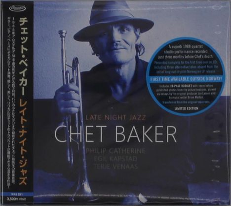 Chet Baker (1929-1988): Late Night Jazz (Digipack), CD