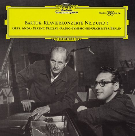 Bela Bartok (1881-1945): Klavierkonzerte Nr.2 &amp; 3 (120g), LP