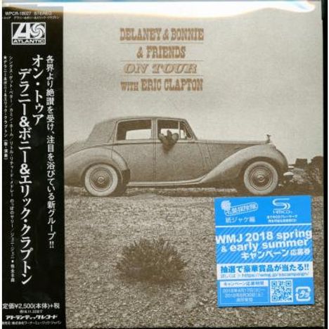 Delaney &amp; Bonnie: On Tour With Eric Clapton (SHM-CD) (Papersleeve), CD