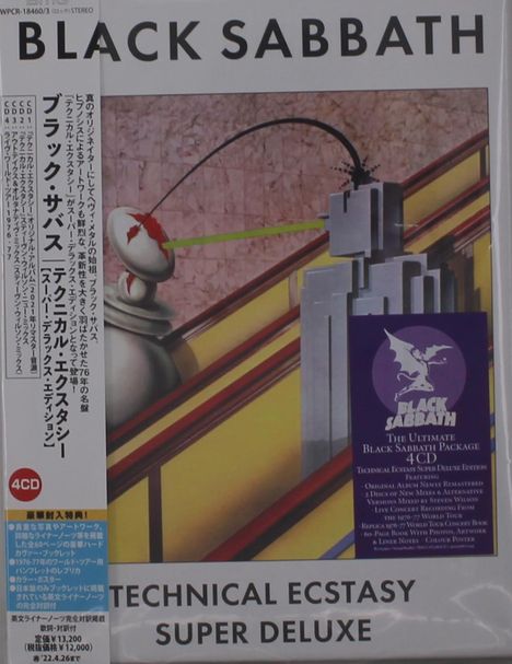 Black Sabbath: Technical Ecstasy (Super Deluxe Edition), 4 CDs und 1 Buch