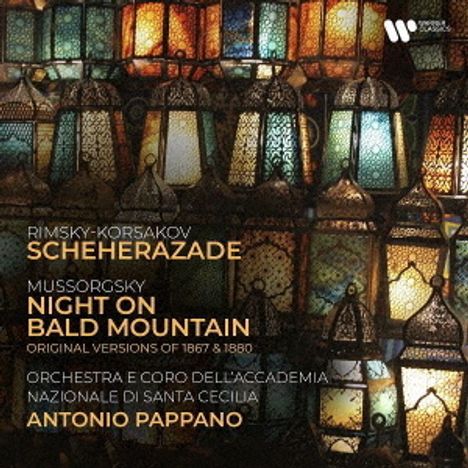 Rimsky-Korsakov "Scheherazade", Mussorgsky "Night on Bald Mountain". Orientalische Laternen in warmem Licht.
